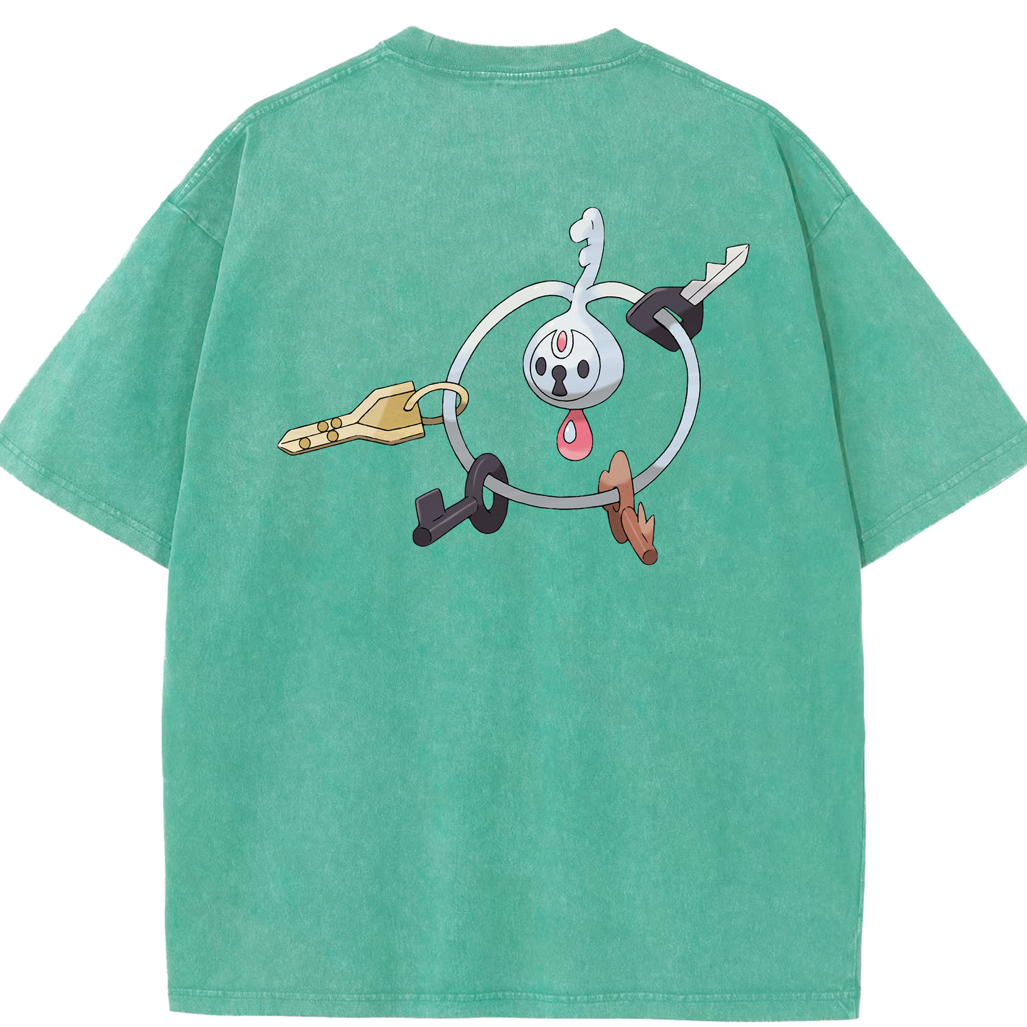 （画像用） ポケットモンスター Pokémon 綿100% ヴィンテージ風 半袖Tシャツ（背面プリント）